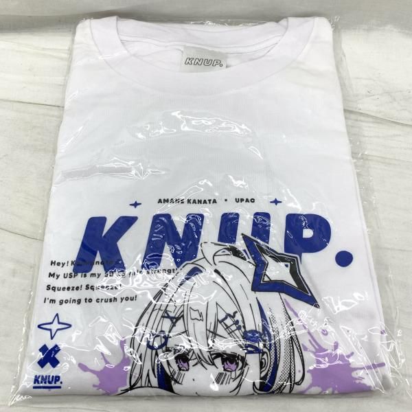 中古】天音かなた KNUP.Tシャツ ホワイト フリーサイズ 「バーチャル