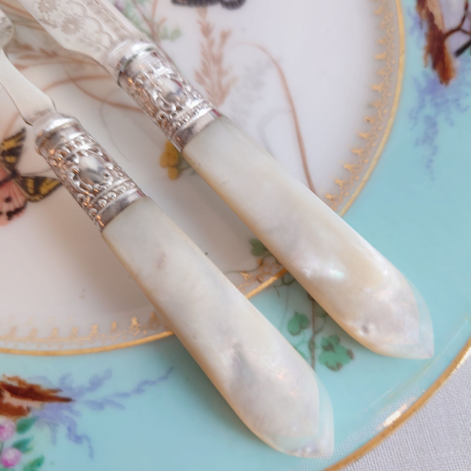 白蝶貝 フルーツカトラリーセット マザーオブパール イギリス