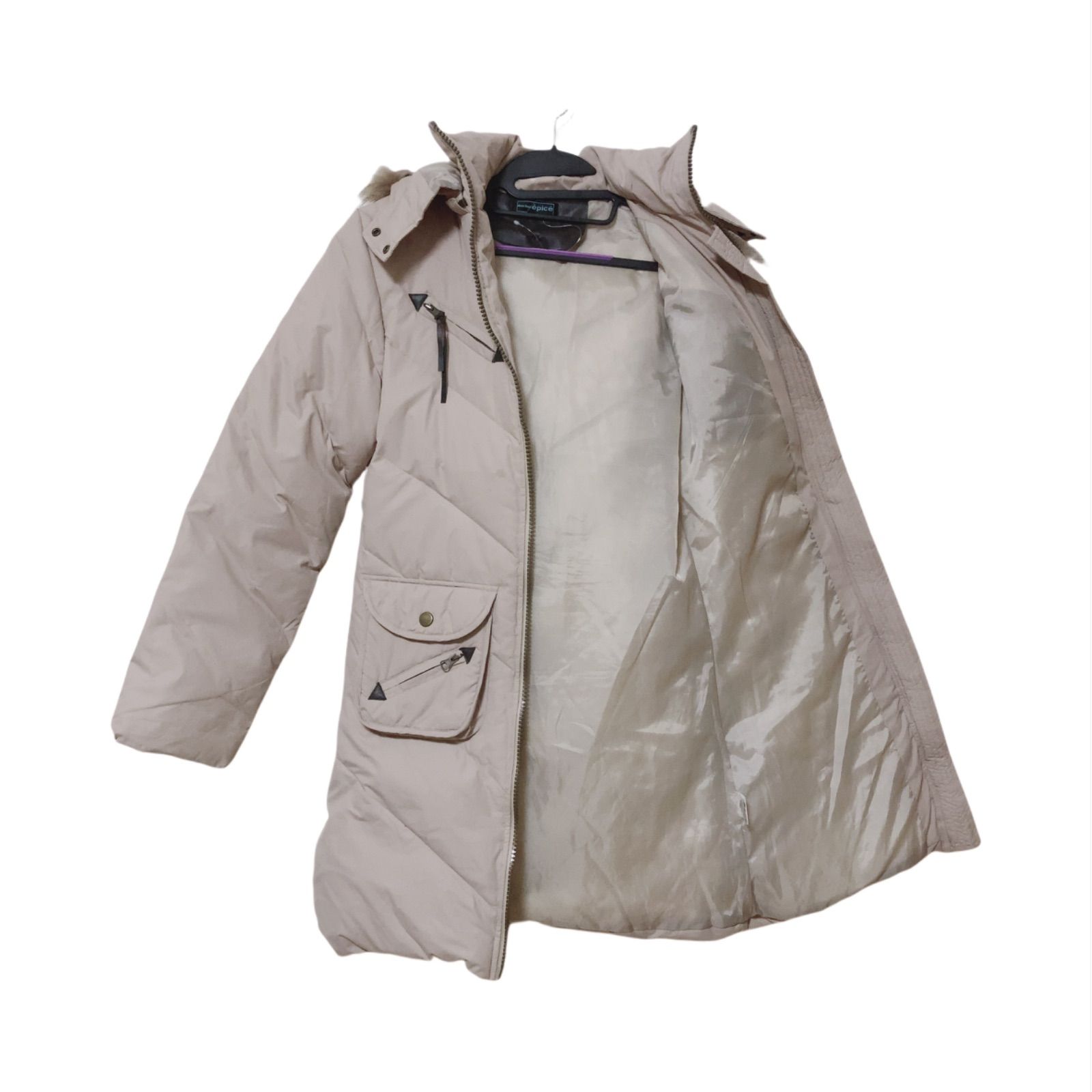 z1627 deux fois epice ドゥフォアエピセ ダウンコート ベージュ