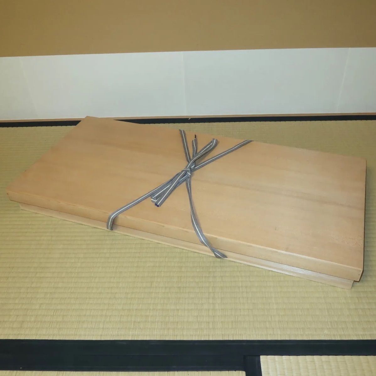 茶道具】漆専堂 長板 炉風炉2枚セット 青漆爪紅刷毛目長板一双 表千家