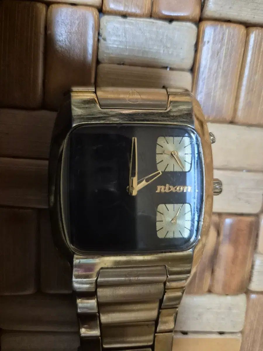 DIESEL ディーゼル GOLD スクエア メタル メンズ 時計