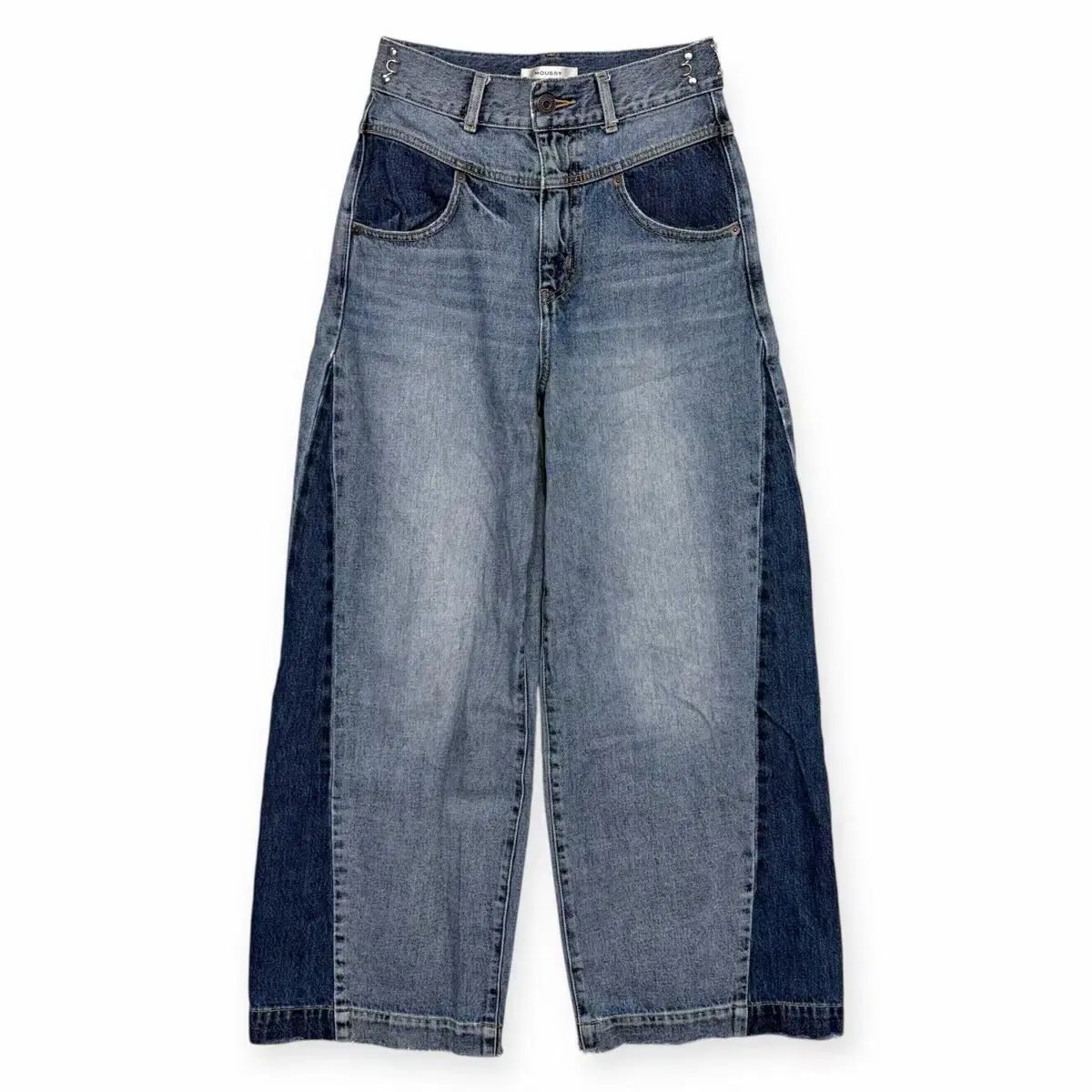 マウジ moussy リメイク デニム パンツ