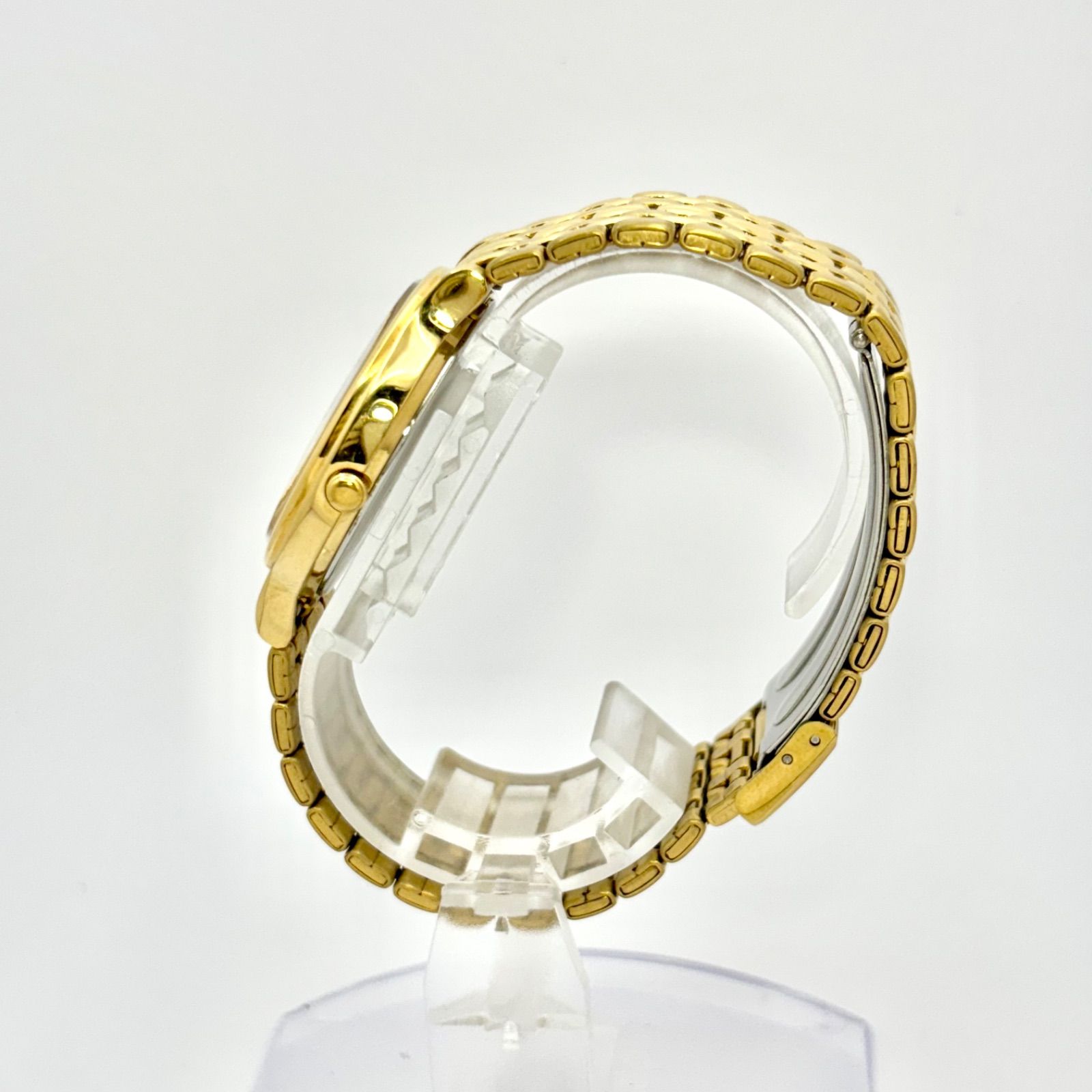 電池 SEIKO セイコー メンズ 腕時計 ゴールド デイト 7 N 42 A 30 158023