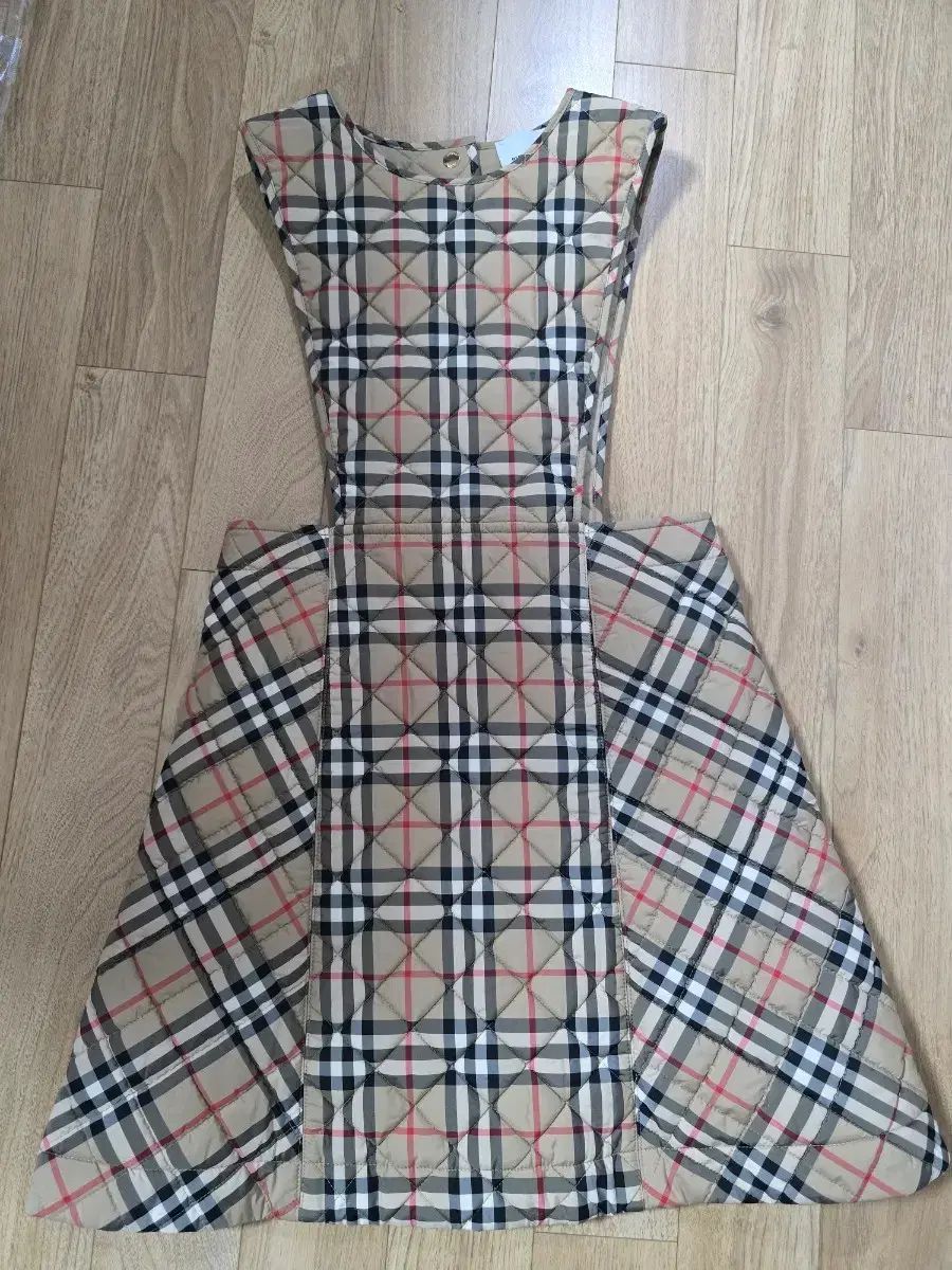 バーバリー キッズ キルティング チェック ワンピース
