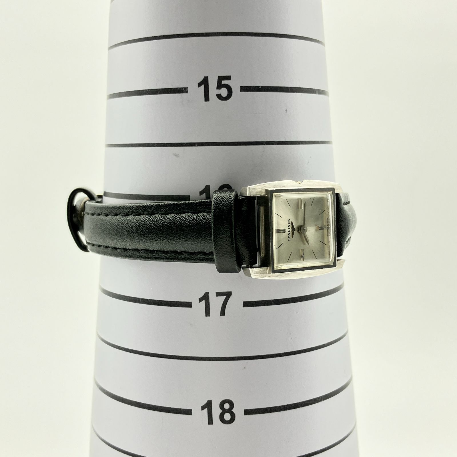 中古】ロンジン LONGINES 腕時計 ヴィンテージ スクエア シルバー文字