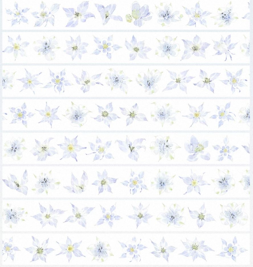  贝壳光 风花 ダイカット加工3 2 cm 6 m 200 loop 海外マスキングテープ 海外マステ 花 マスキングテープ テープ マスキングテープ