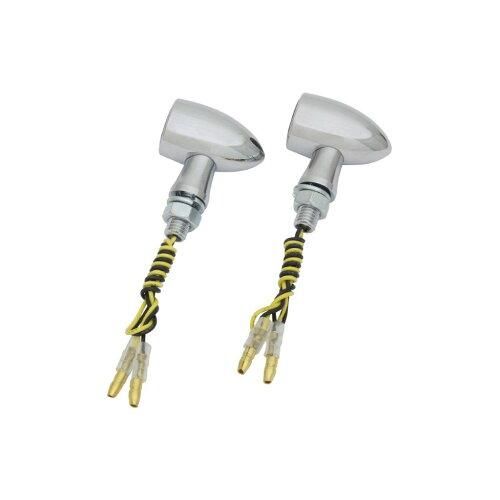 POSH Faith ポッシュフェイス アルミ MINI バレットウインカー メッキボディ スモークレンズ UNIV 品番 098098 03