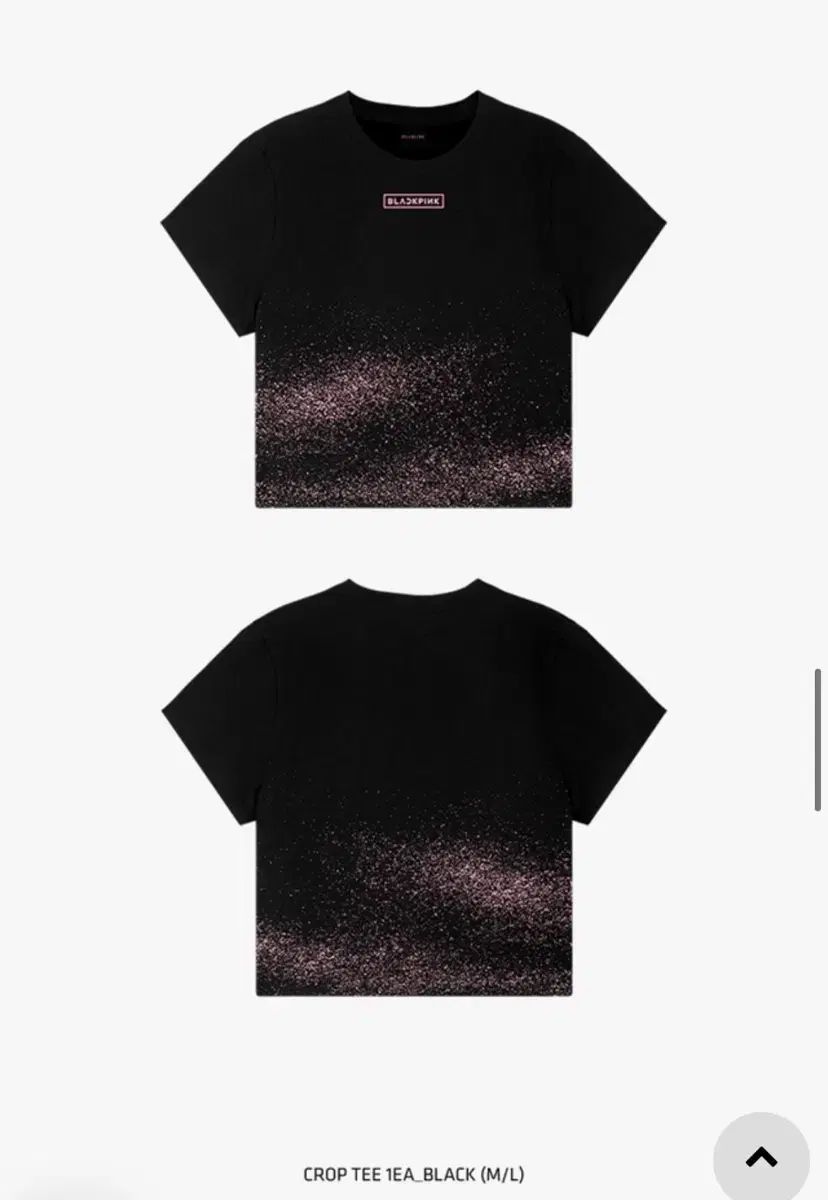 BLACKPINK デッドラインツアー ロゴ クロップドTシャツ ブラック large