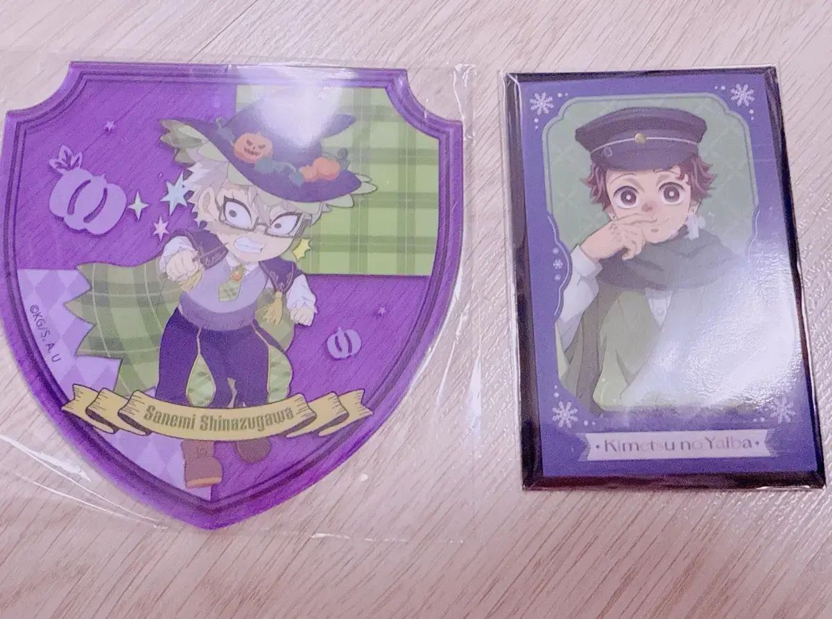 まとめ売り) 鬼滅の刃 ハロウィーン アクリルコースター + agf チェキ