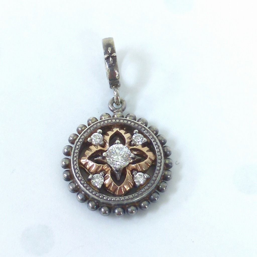 ローリーロドキン ネックレス ペンダントトップ K 10 - シルバー925 コンビ love-hate ラブ＆ヘイト