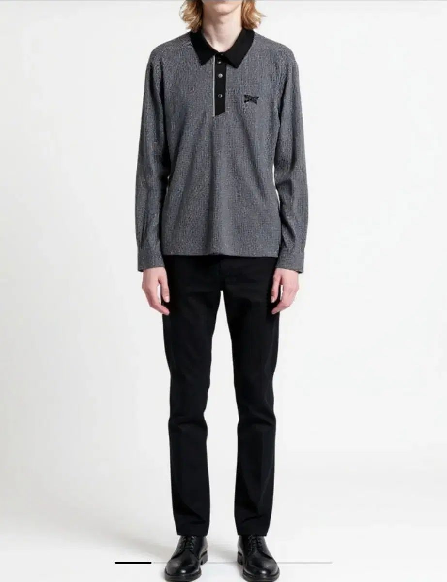 PXG ブラック KARA カラ 長袖 ポロシャツ M 95