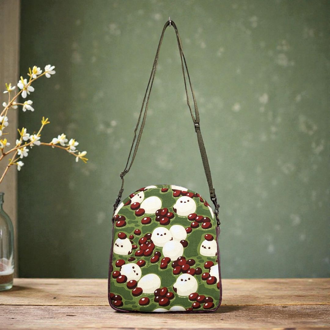 ショルダーバッグ 抹茶ぜんざい 白玉 シマエナガ 和風 - メルカリ