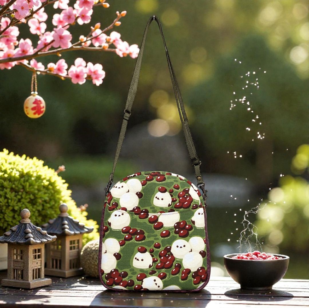 ショルダーバッグ 抹茶ぜんざい 白玉 シマエナガ 和風 - メルカリ