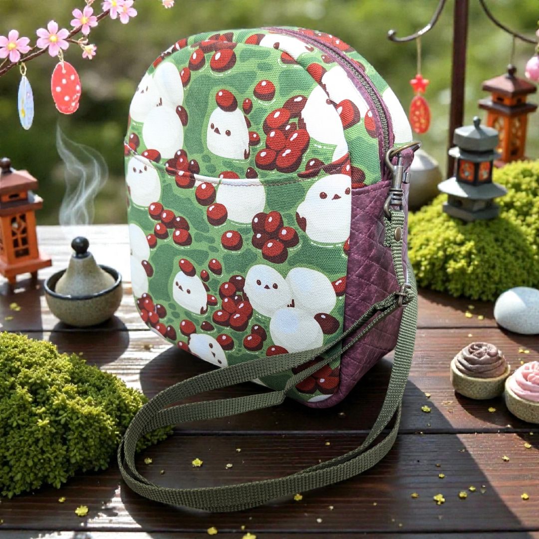 ショルダーバッグ 抹茶ぜんざい 白玉 シマエナガ 和風 - メルカリ