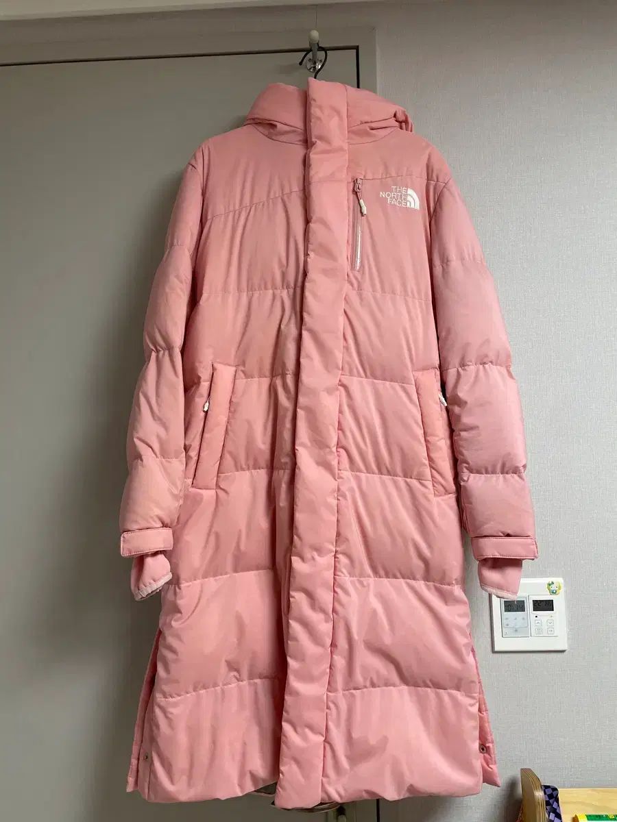 THE NORTH FACE ザノースフェイス ピンク ダウンジャケット ロング丈