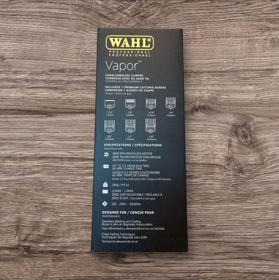  WAHL 5 Star Vapor コードレスバリカン ウォール 8 6 バリカン 脱毛 除毛