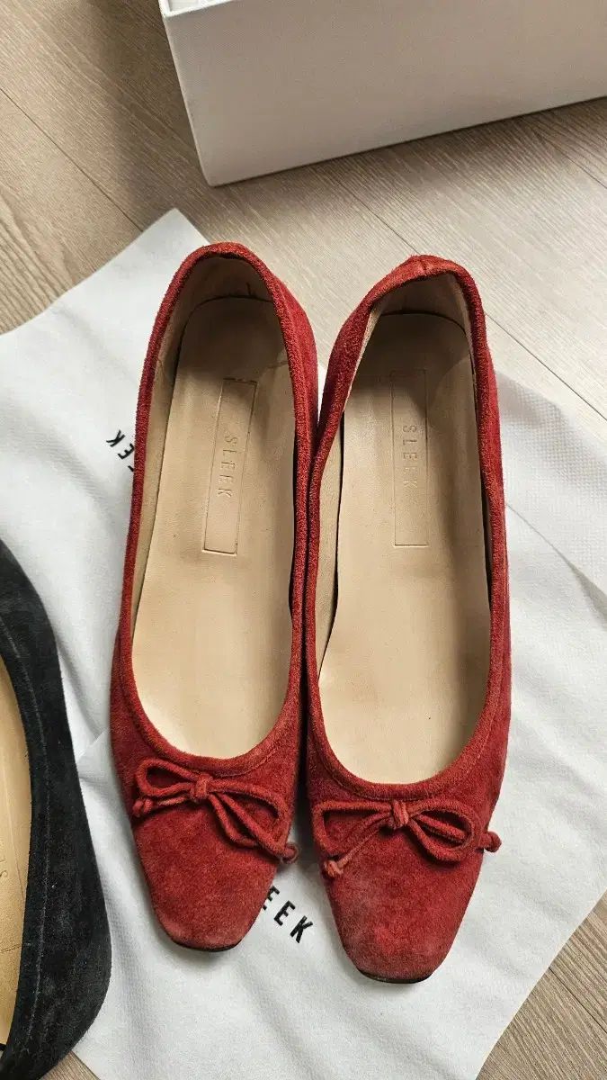  スリック sleek 靴 ハンドメイド 250 2足 フラットシューズ バレエシューズ パンプス