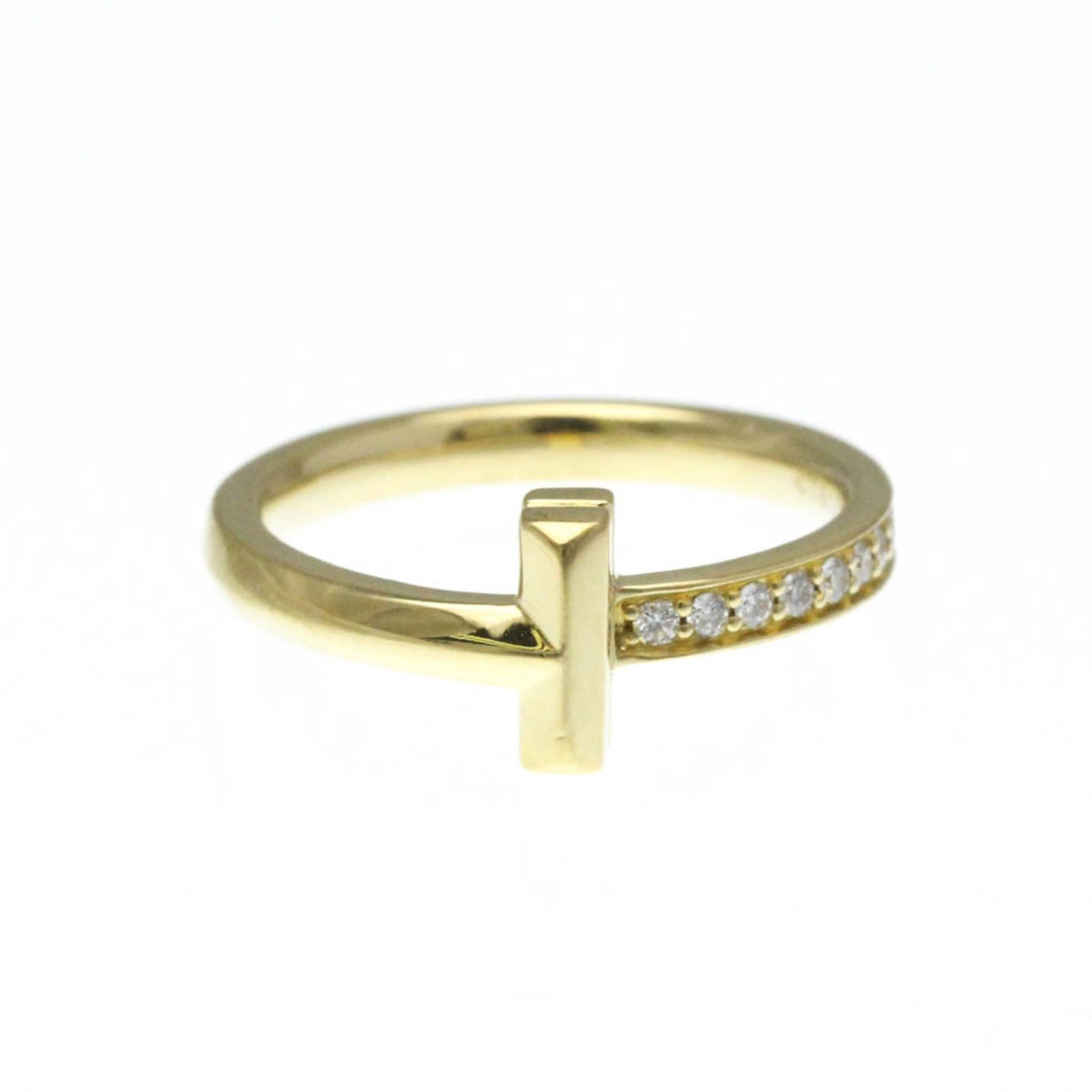 ティファニー Tiffany T ワン リング ダイヤモンド K18イエローゴールド K18YG ファッション ダイヤモンド バンドリング ゴールド