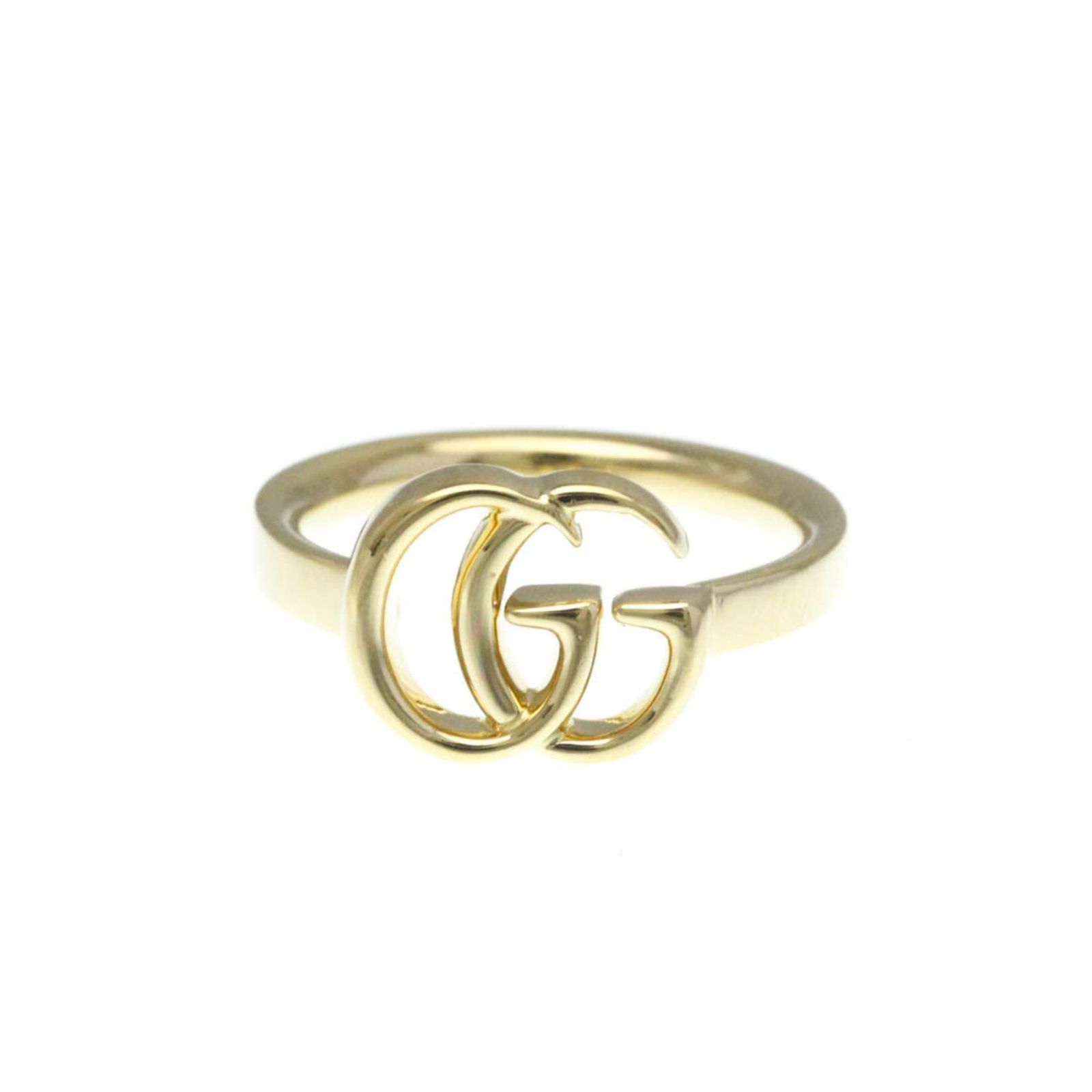 グッチ Gucci ダブルG リング K 18イエローゴールド 18 YG ファッション 無し バンドリング ゴールド