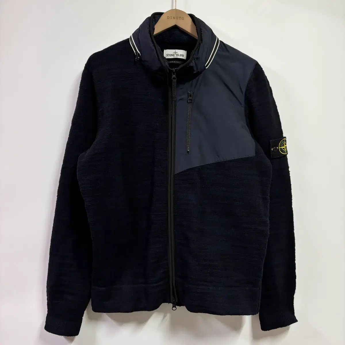 XL ストーンアイランド ワッペン ニット ジップアップ