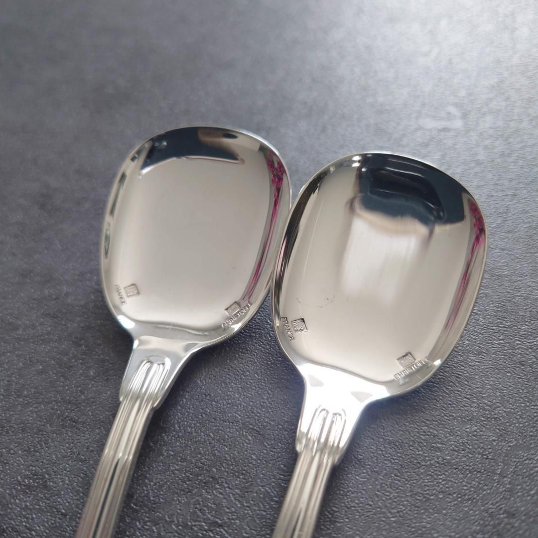 極希少 美品 クリストフル シノン アイスクリームスプーン 2点 - メルカリ