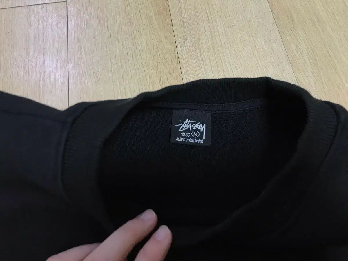 STUSSY ベーシック ブラック スウェット M