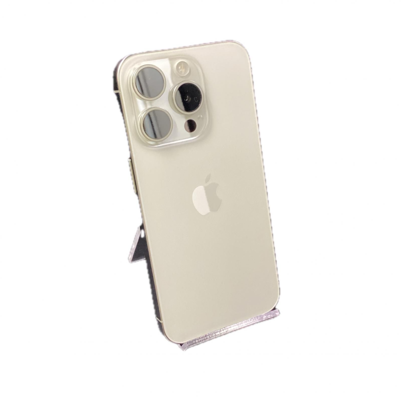 iPhone 15 Pro 256GB ホワイトチタニウム SIMフリー 白ロム 超美品 動作確認済 100%【全額返金保証】【最速発送】
