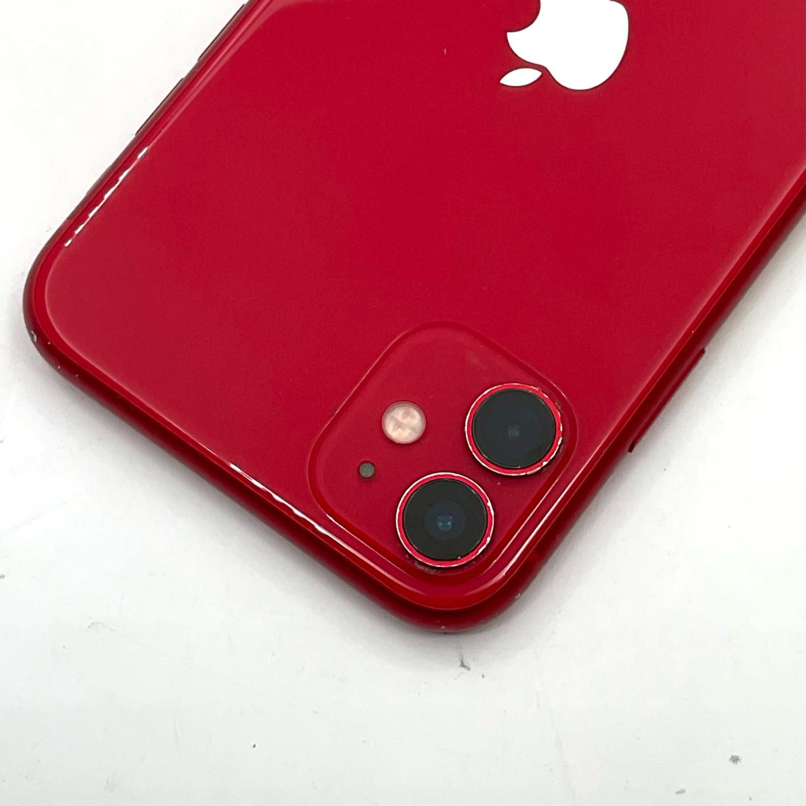 iPhone 11 128GB (PRODUCT)RED Softbank 白ロム 動作確認済 72%【全額