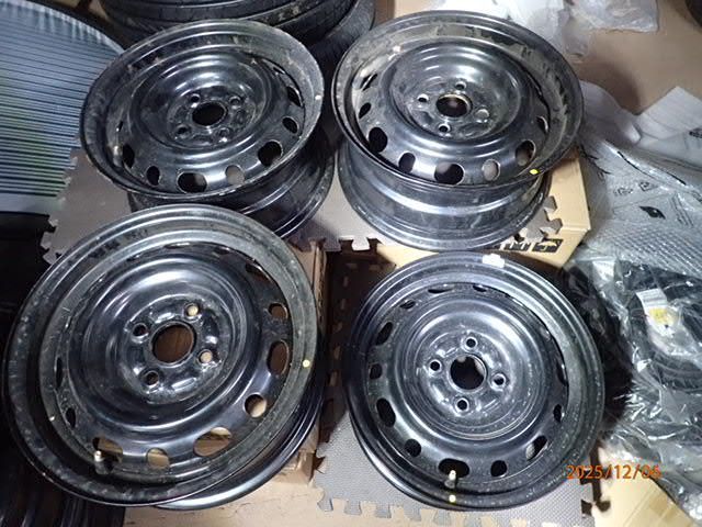 4本 マツダ デミオ DE 3 FS 14 x 6 J スチール 軽四流用