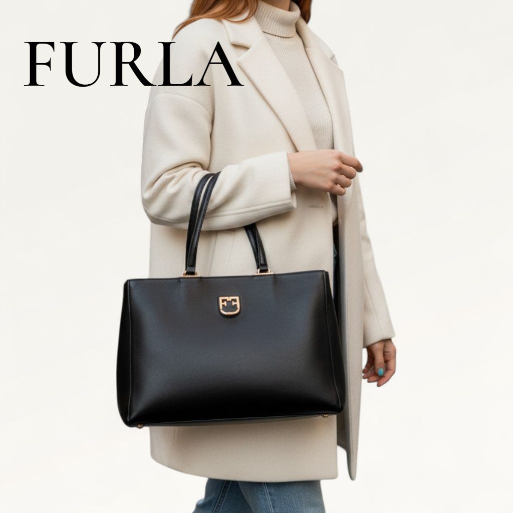 美品✨フルラ ビジネス トートバッグ レザー ベルヴェデーレ A4 肩掛け