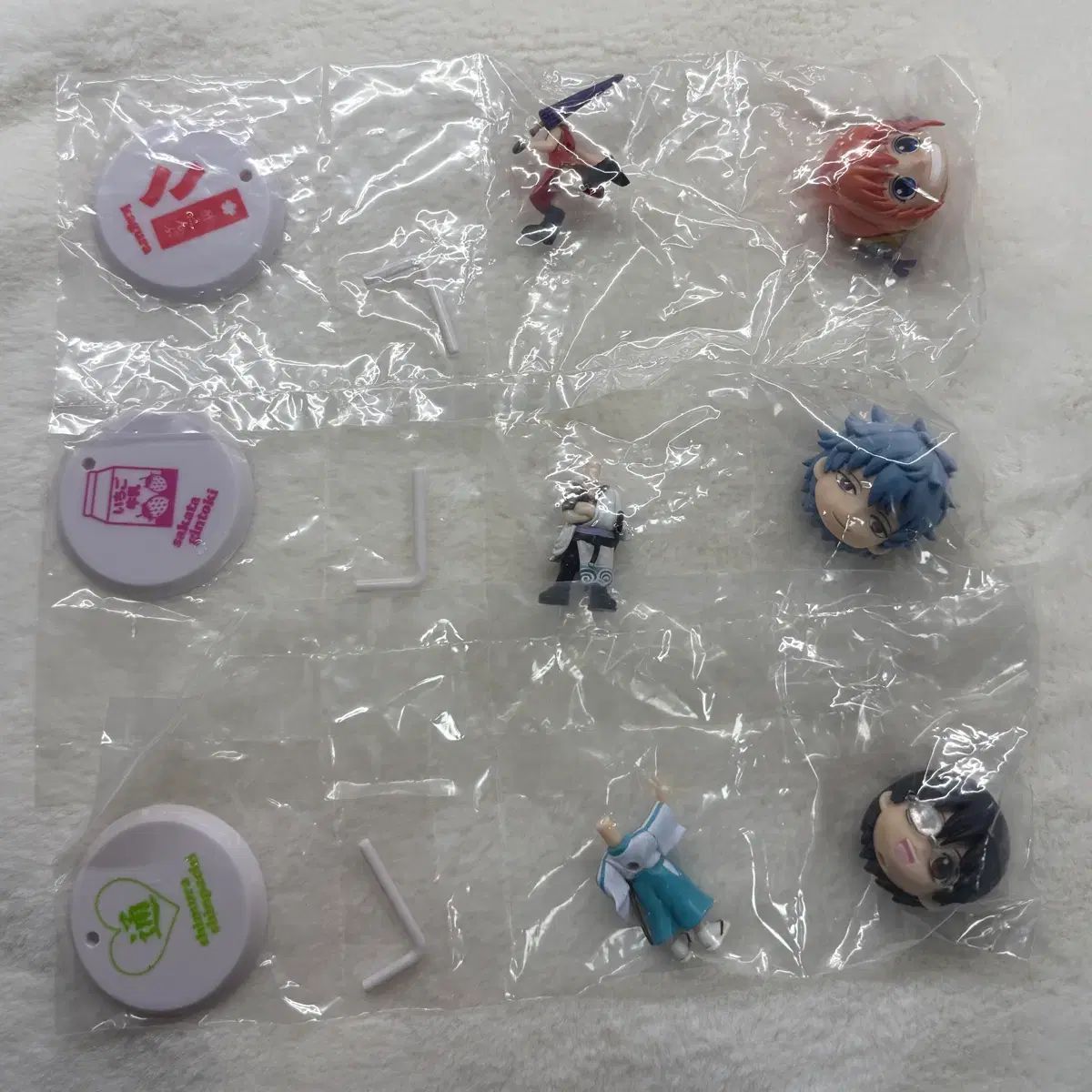 銀魂 万事屋ちびきゅん キーホルダーセット 銀時 神楽 志村 新八