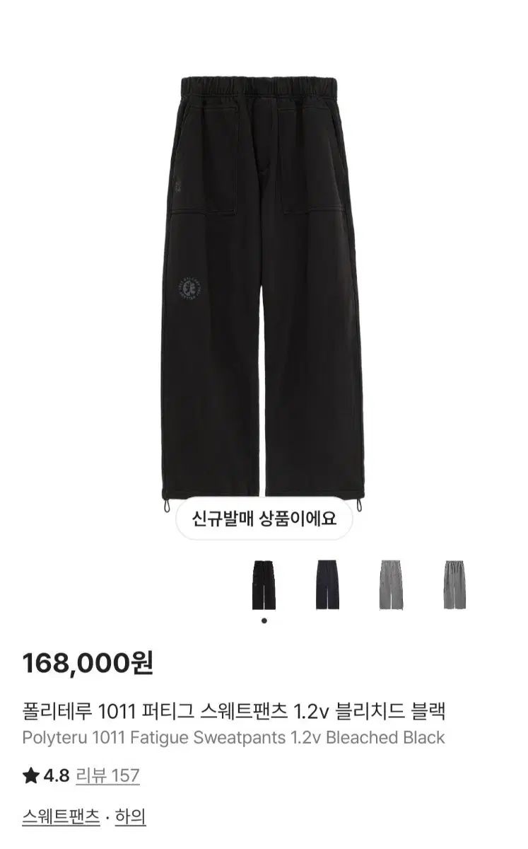 ポリテイル ファティーグ ブリーチド ブラック