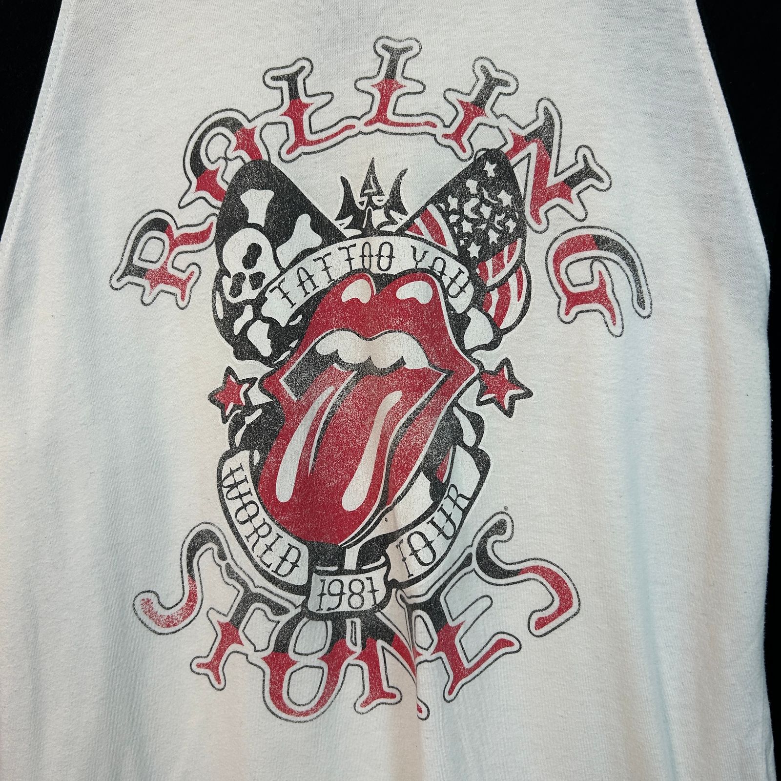 ローリングストーンズ ロゴ tシャツ ラインストーン ロックTシャツ The