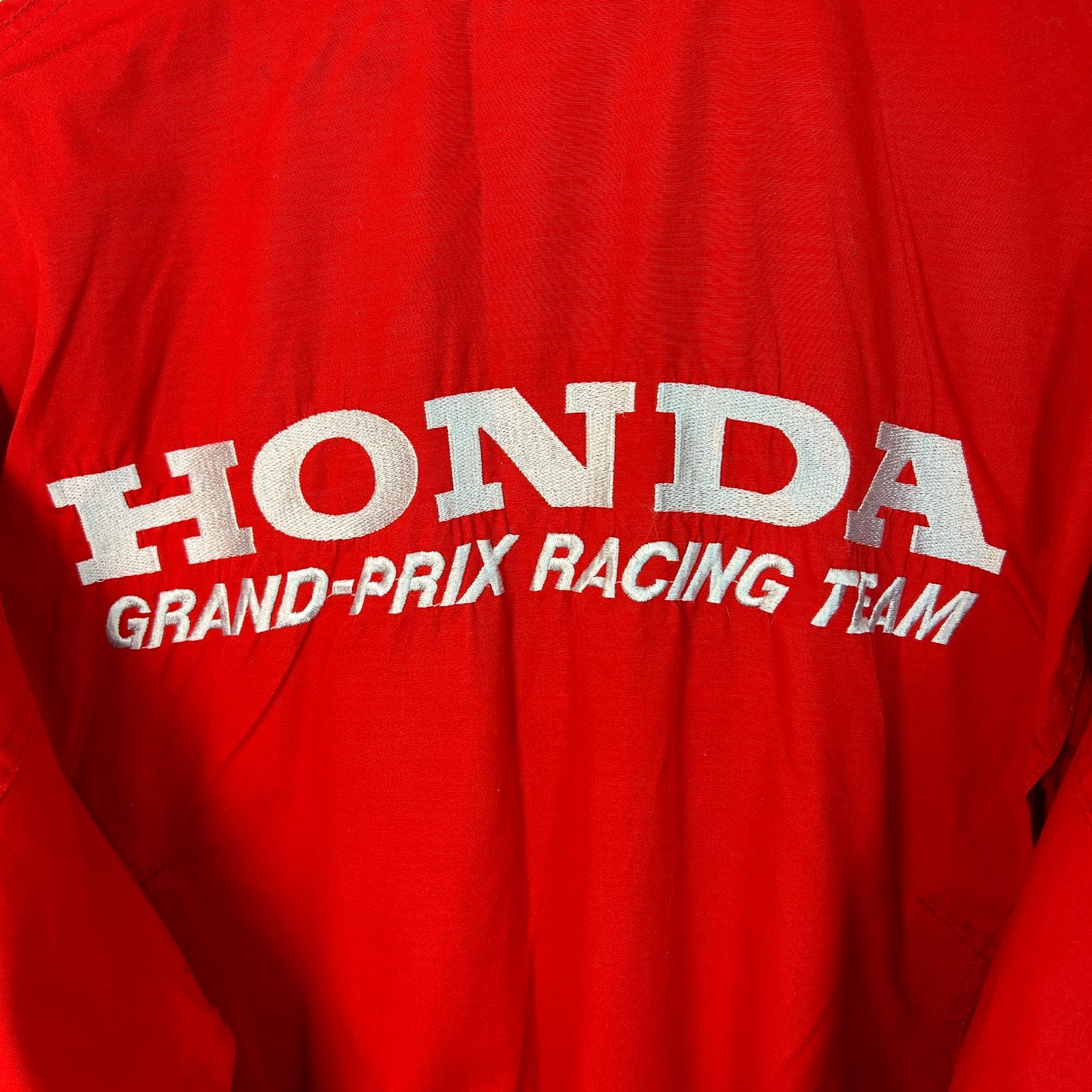 レア HONDA ホンダ レーシング ジャケット ロゴ刺繍 レッド Lサイズ 