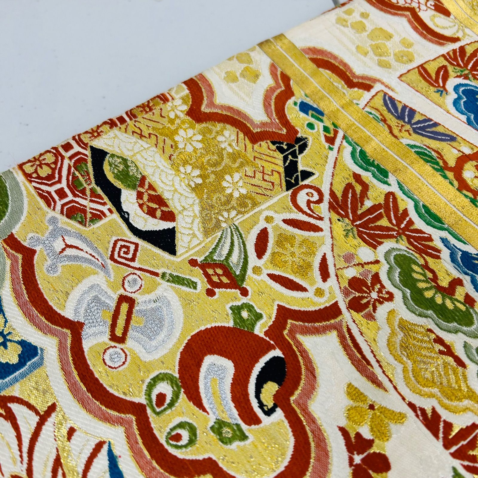 アンティーク 丸帯 正絹 3本 帯まとめ売り リメイク材料 m-647 - メルカリ