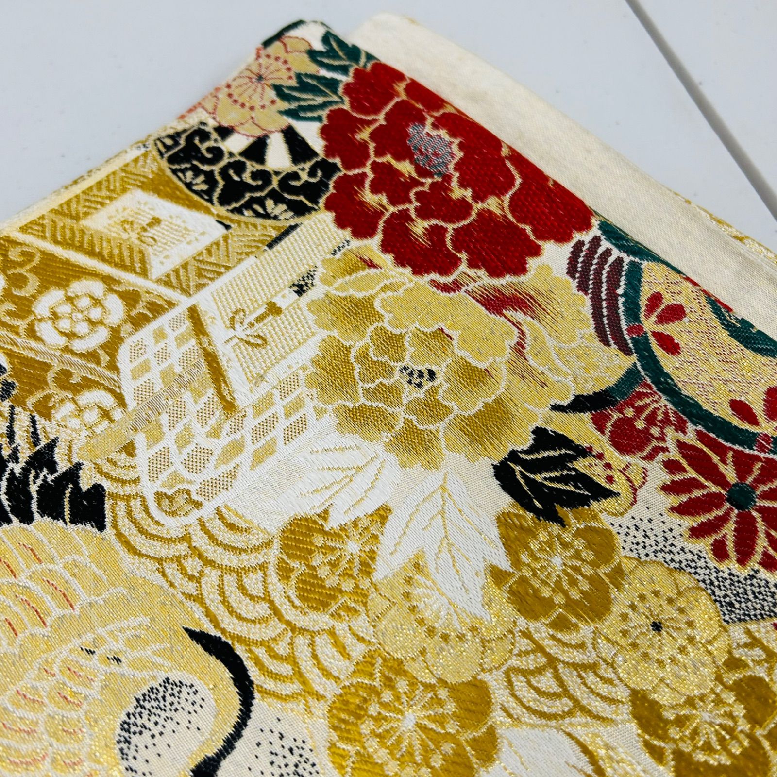 アンティーク 丸帯 正絹 3本 帯まとめ売り リメイク材料 m-647 - メルカリ