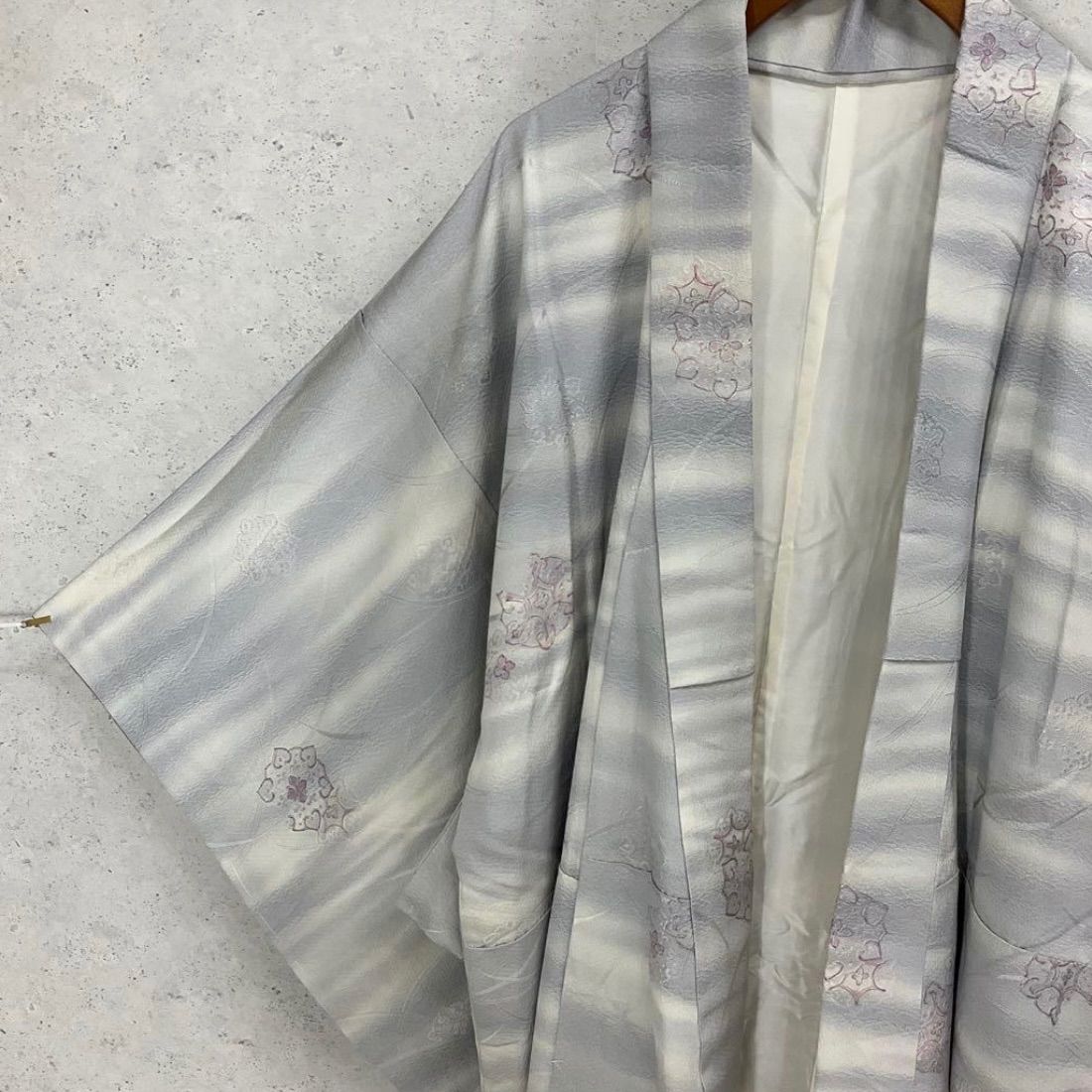 kimono one⬛️男前屋⬛️厳選⬛️お誂え品⬛️ 同然⬛️素敵な男着物⬛️正絹⬛️仕付け糸付き⬛️袷⬛️裄68丈133 5