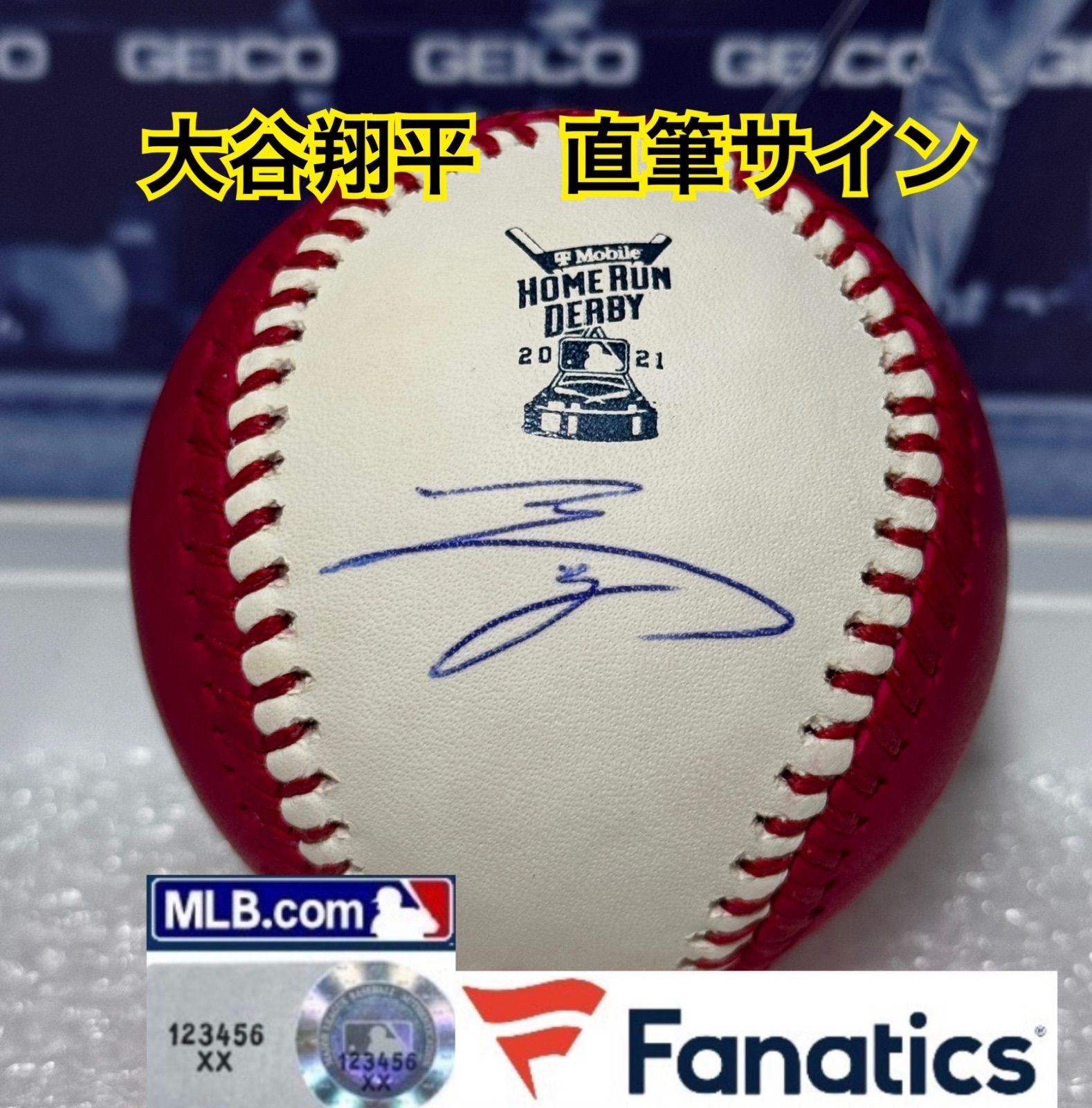 ドジャース 侍ジャパン 大谷翔平 直筆サインボール NPB統一球