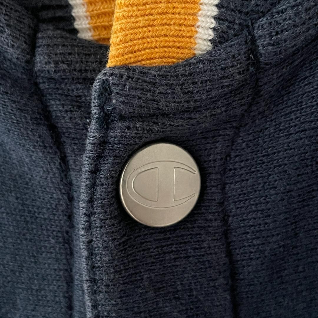 Champion リバースウィーブジャケット スナップボタン 刺繍 ラインリブ 