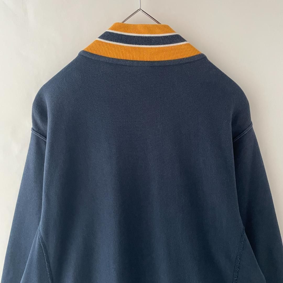 Champion リバースウィーブジャケット スナップボタン 刺繍 ラインリブ 