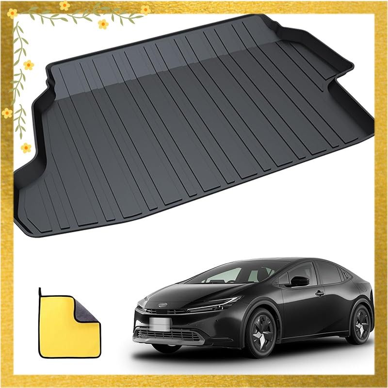 【迅速発送】DCGLA ラゲッジマット トヨタ 新型プリウス 60系 ラゲッジマット 5代目 ZVW60 ZVW65 MXWH60 MXWH65 (2023年1月～現行) カーゴマット トランクマット 車種専用設計 TPE材質 防水 滑らない 防汚