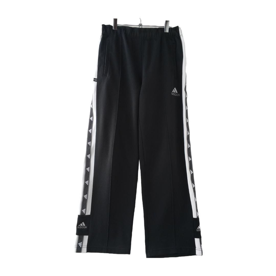 90s adidas トラックパンツ ジャージ 刺繍 ロゴライン 万国旗 - メルカリ