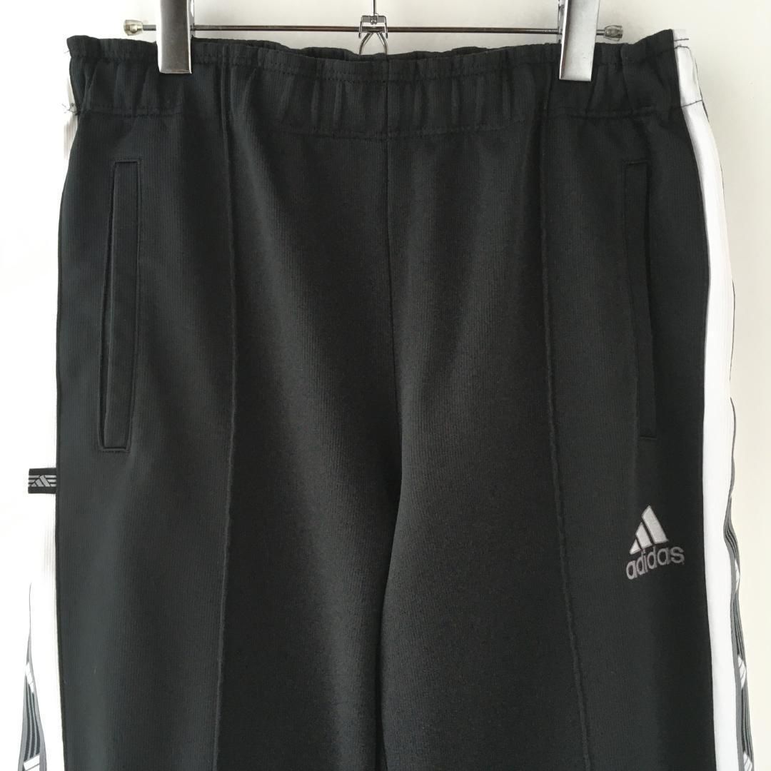 90s adidas トラックパンツ ジャージ 刺繍 ロゴライン 万国旗 - メルカリ