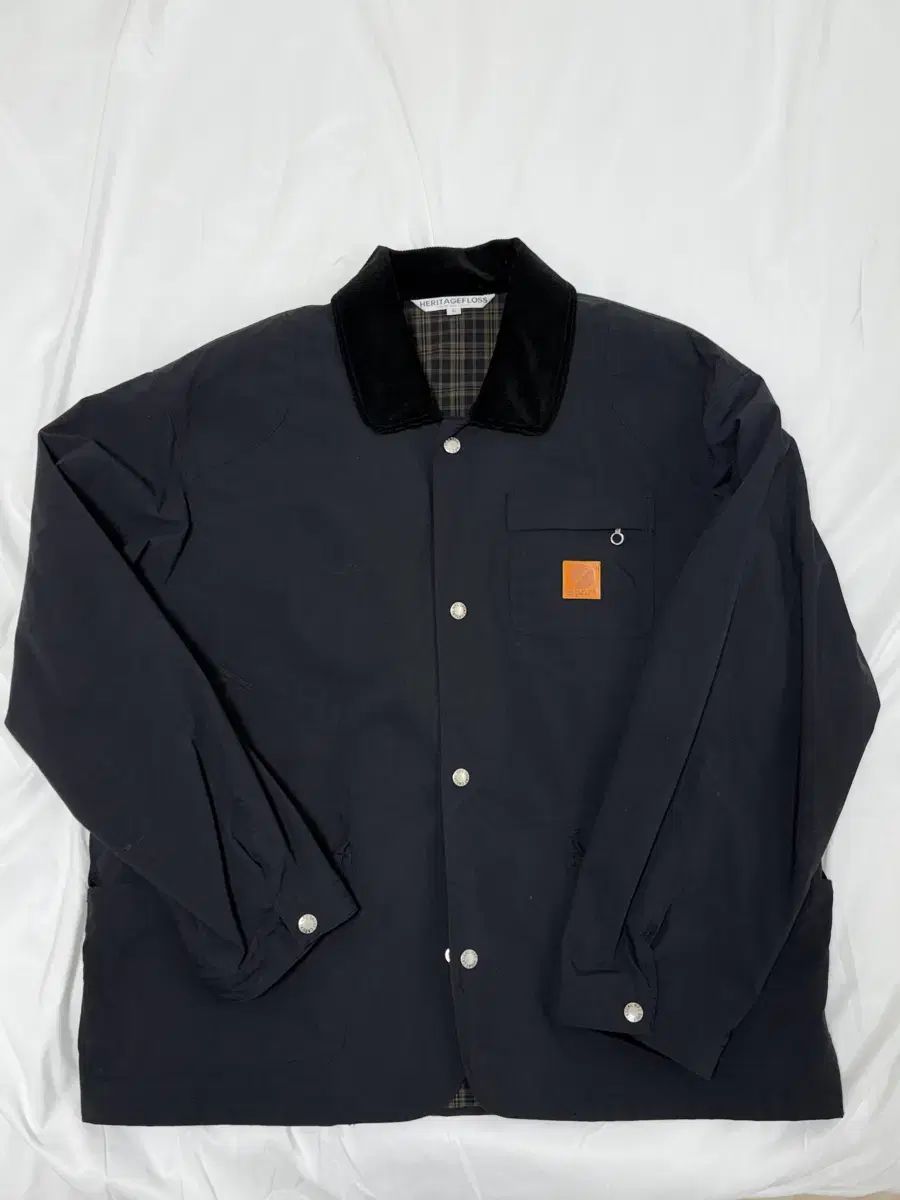 HERITAGE FLOSS ナイロン ハンティング ジャケット ブラック