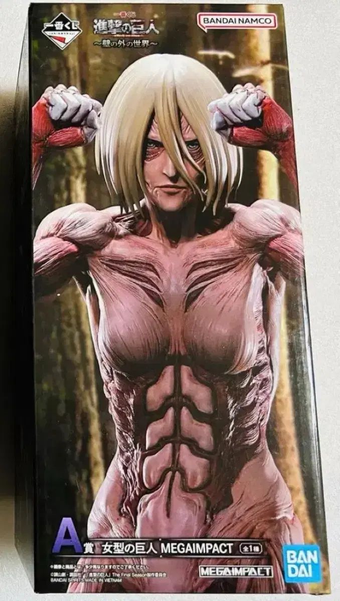 現物 進撃の巨人 レディース 型巨人 フィギュア 一番くじ A賞