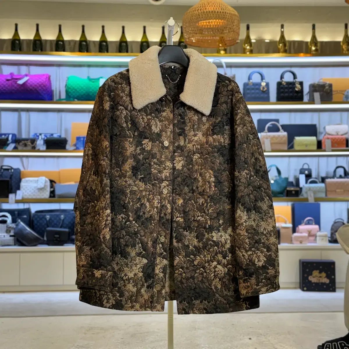 Louis Vuitton タペストリー モノグラム Shearling ジャケット