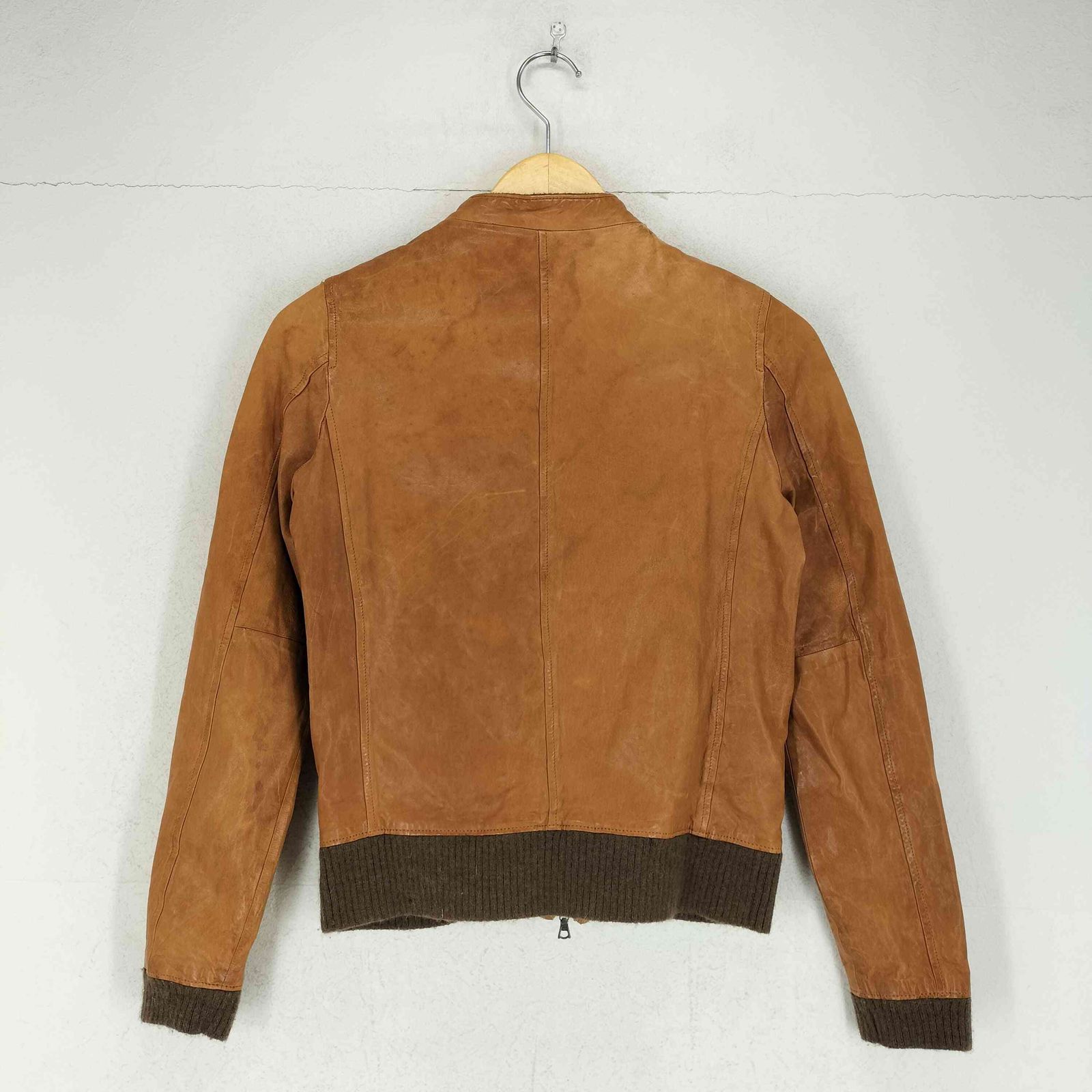 エディション Edition ラムレザーダブルジップブルゾンジャケット