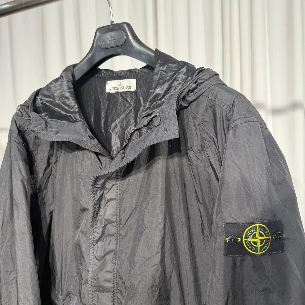 25 SS STONE ISLAND ストーンアイランド クリンクルレップス R-NY フード ウィンドブレーカー ジャケット 3 XL