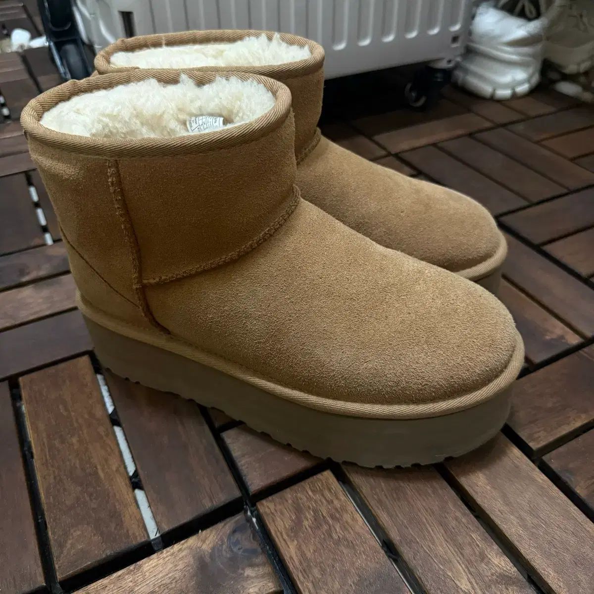 アメリカ アグ 240 ミニ プラットフォーム ブーツ シューズ