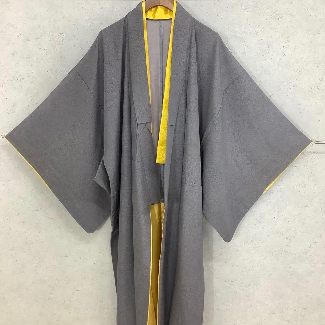 kimono one⬛️男前屋⬛️男着物⬛️素敵な江戸小紋⬛️正絹⬛️袷⬛️半襟付き⬛️ガード加工⬛️スコッチガード⬛️裄71 5着丈134 5